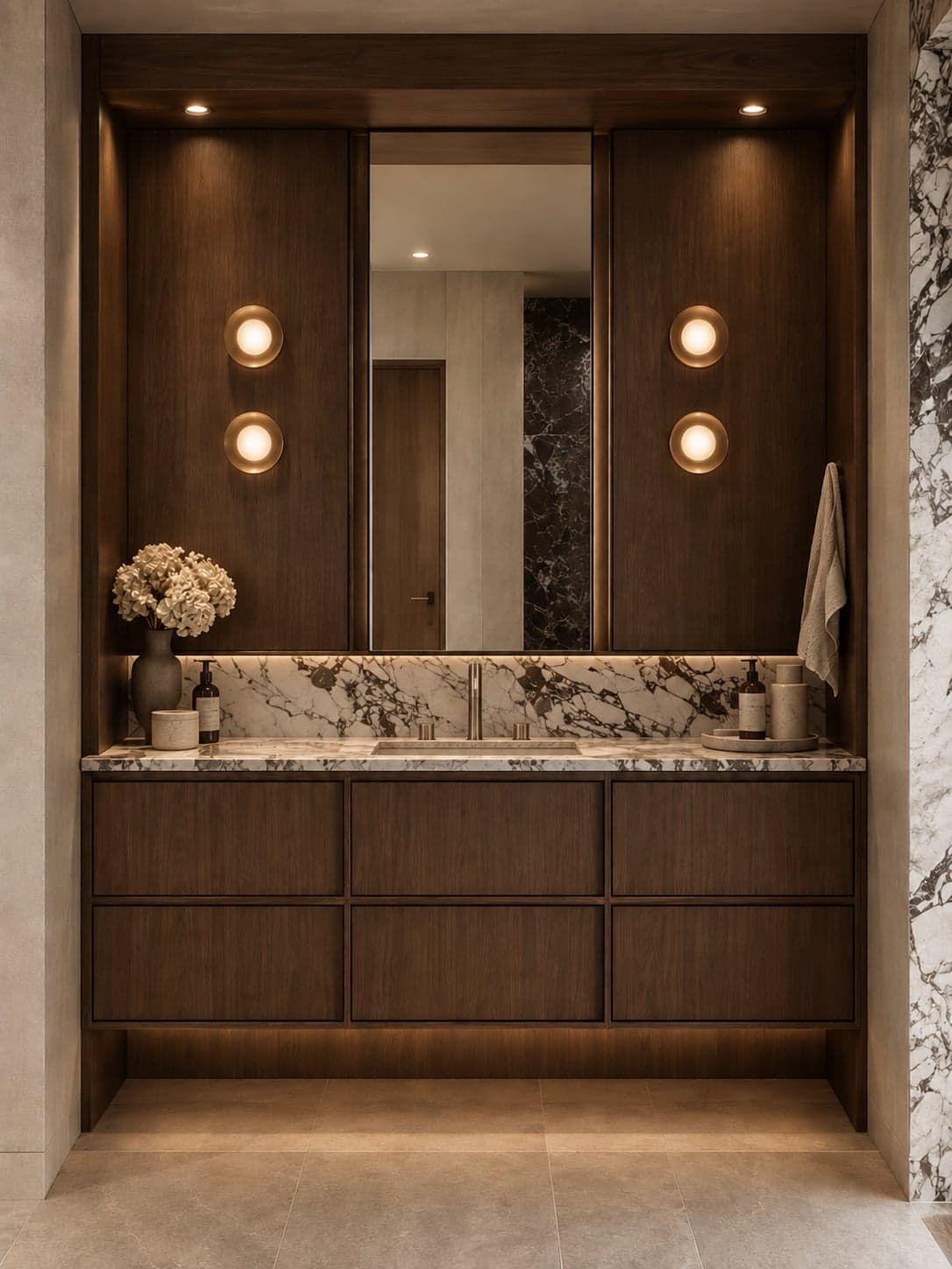 Custom bathroom vanity, Los Angeles