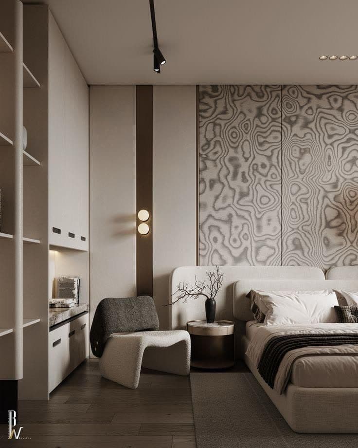 Custom bedroom paneling, Los Angeles
